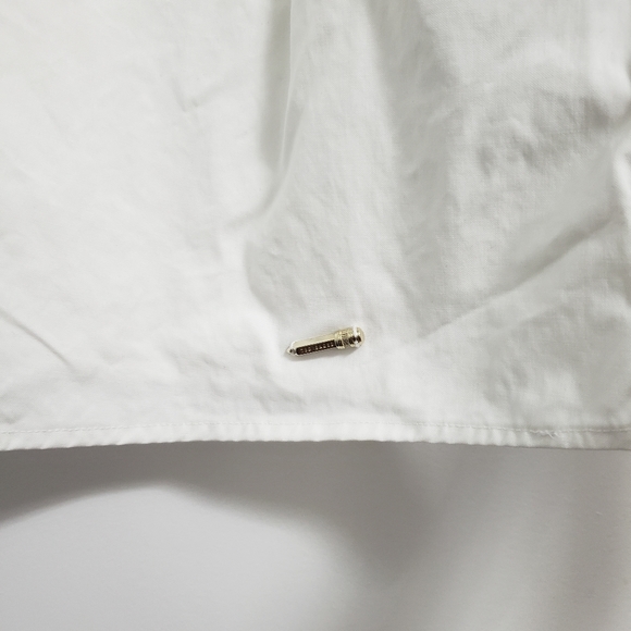 TED BAKER Open Sleeves Striped Ties White Blouse Top - Picture 7 of 11